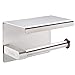 Produktbild Kazeila Toilettenpapierhalter SUS304 Edelstahl rostsicheres Badezimmer Toilettenpapier Rollenhalter mit mobiler Telefon Aufbewahrungsfläche Wand Montage, Selbstklebend (Gebürstetes Finish)