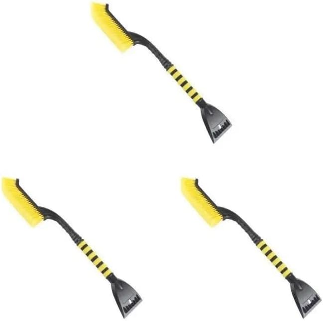 Ice Scraper 1~7PCS Car Snow Scrapper Auto Windshield Window Snow Cleaning Scraping Tool Winter Ice Scraper Shovel Snow Removal Brush Car Scraper Windscreen Scraper(Yellow Black 3pcs)