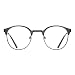 TIJN New Round Metal Non-prescription Glasses Frame with Clear Lens