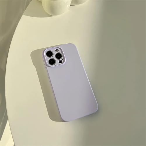 Coque silicone liquide iPhone 14 Pro Max antichoc souple lilas violet