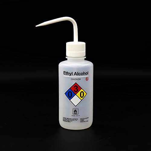 Labvida 2Pcs Of Self-Venting Safety Wash Bottles, Vol.500Ml 17Oz, Ethyl Alcohol Wash Bottle, Ldpe Material, Lvm001 #TOP1