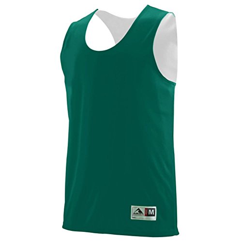 Averill's Sharper Uniforms Reversible Practice Basketball Pinnie, Dark-Green/White, Youth Small