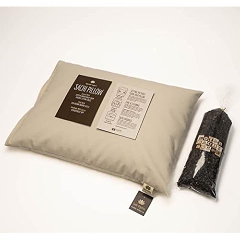 Sachi Organics Japanese size buckwheat hull pillow Cover