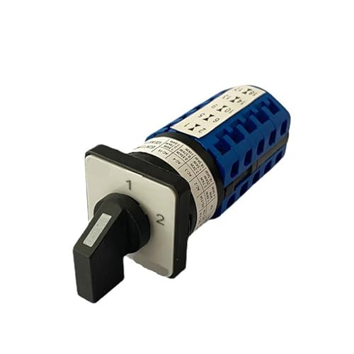 Selector de cambio LW26-10/5 rotativo de 2 posiciones y 5 polos para doble potencia