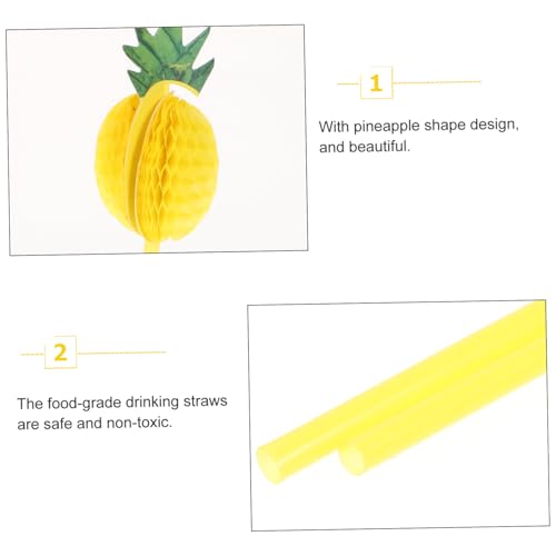 Pitillos desechables con forma de piña 30 pcs miniatura 6