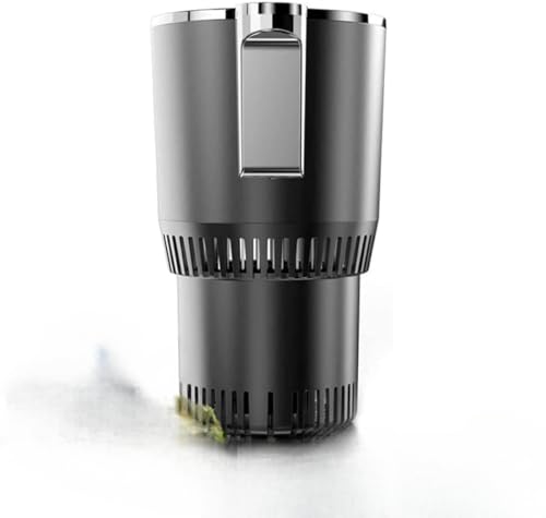 保温・冷温庫カップ 車載用 急速冷却 保温保冷 (-9〜58℃) 12V USB対応 ポータブル ドリンクホルダー ビール/日本酒/炭酸飲料 卓上兼用 (ブラック,A)