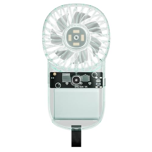 Guihydur Mini Ventilador Portátil de Bolsillo con Velocidad Ajustable, 1200 MAh, para Exteriores, Viajes, Camping,