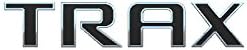 EMBLEM TRAX FOR CHEVROLET TRAX CHROME WITH BLACK REPLACEMENT