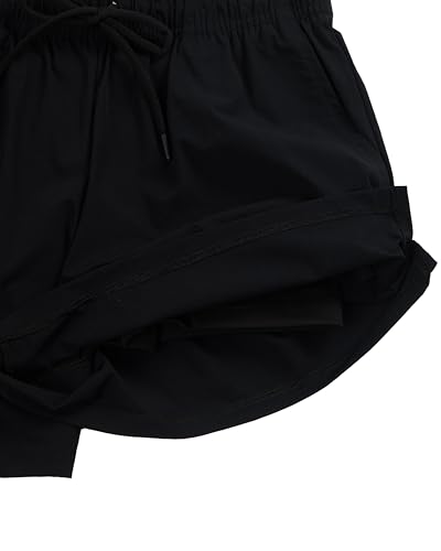 Yogalicious Relaxed Fit Running Short 3" Athletic 2-in-1 Inner Lining Lightweight Short with Drawstring and Pockets for Women2