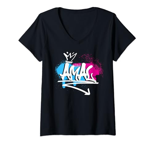 Mujer Mujer niñas Idea de regalo divertido humor nombre para Amal Camiseta Cuello V
