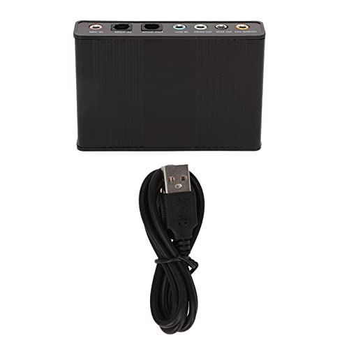 Tarjeta de Sonido USB 5.1, 6 Canales Frecuencia de Muestreo de 48 KHz Analógica Externa con SPDIF Electrónica Computadoras Accesorios Componentes de Computadora Tarjetas