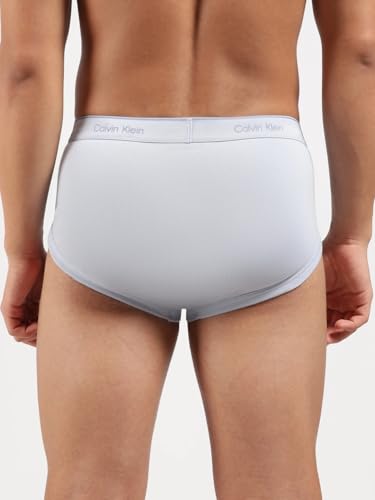 Image of Calvin Klein Underwear Multi Solid Mid Rise Briefs - Pack of 5