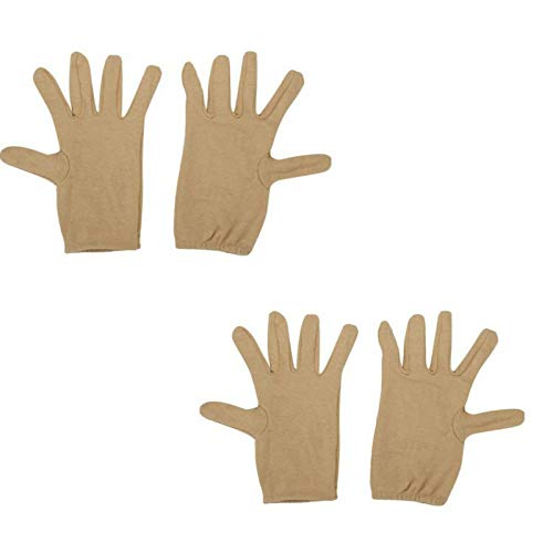 Image of Nancy UNISEX Cotton Half Hand Gloves for Driving and Sun Protection (Skin, Free Size, 2 Pair)