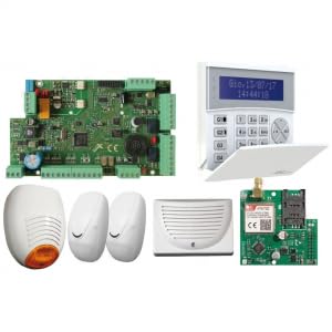 1x Sirena autoalimentata colore bianco - lampeggiante arancio(SR 136)