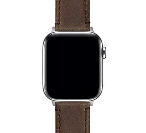 Image of BARTON WATCH BANDS - Top Grain Leather Watch Bands Compatible with Apple Watch Models - 1, 2, 3, 4, 5, 6, 7, 8, 9, 10, SE, Ultra & Ultra 2
