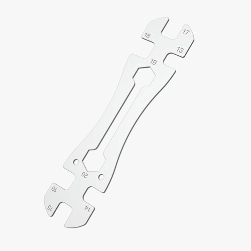 Vaasee Universal Thin Hub Cone Wrench, 0.1in/2.5mm Super Thin Open-End Wrench, Ni-Cr Plating Flat...