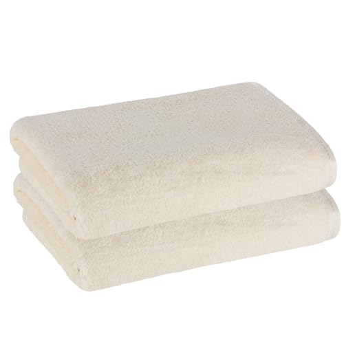 PremiumShop321 2er Pack Duschtuch 70x140 Frottierserie Profi-Star 500g/m² Creme PremiumShop321 2er Pack Duschtuch 70x140 Frottierserie Profi-Star 500g/m² Creme