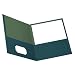 EarthWise by Oxford Twin Pocket Folders, Letter Size, Blue, 25 per Box (78502)