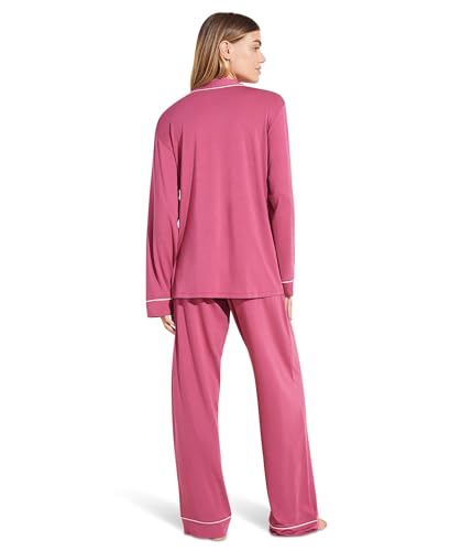 Image of Eberjey Gisele Classic Women's Pajama Set | Long Sleeve Shirt + Long Pants