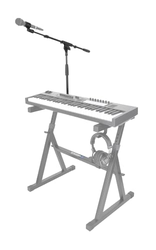 Rockville ZMS Mic Stand Attachment for Z-Stands Adjustable Boom, Height, and Angle