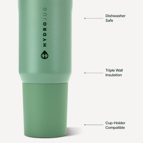 Image of HydroJug Sport 20 oz Insulated Stainless Steel Water Bottle, Sage