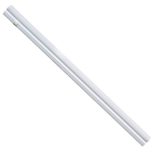 Electraline 65046 Plafoniera LED sottopensile luce naturale 4000K con interruttore 8W 800 Lumen cavo 1,5 mt per Cucina, Bagno, Camera da Letto, Guardaroba, Libreria