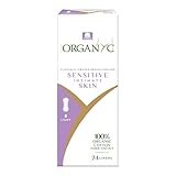 Organyc 100% Certified Organic Cotton Flat Panty Liner - Everyday Sanitary Pad, Free from Wood Pulp, Perfumes, SAP and Chemicals - Light Flow+, 24 Count