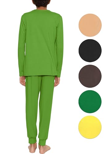 Image of STRETCH IS COMFORT Boys Thermal Set Long Sleeve Top with Jogger Pants | Crew Neck or Hoodie | Thermal Underwear For Kids Set