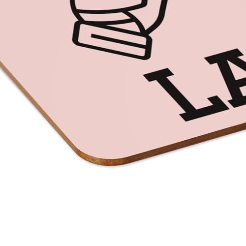 Sets de table souples en liège rose foot 4 pièces grand format