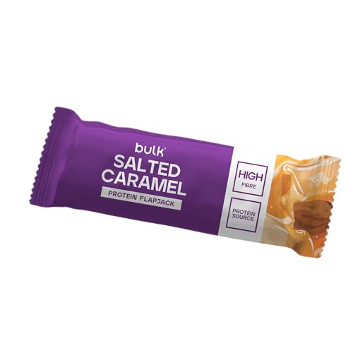 Barrita Flapjack Proteica Bulk | Caramelo Salado | 15 g de proteína | Snack blando con avena | Textura suave, formato de bolsillo | Práctico y delicioso aporte proteico | Caja de 12 unidades