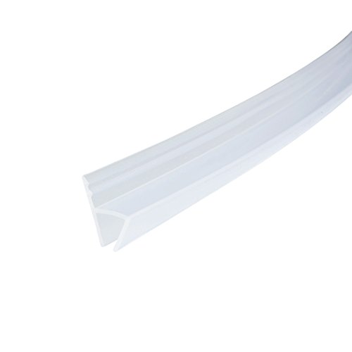 Aexit 36-inch h Construction Hardware Shaped Frameless Window Shower Door Seal Clear for 3/8-inch Glass Model:25as42qo352