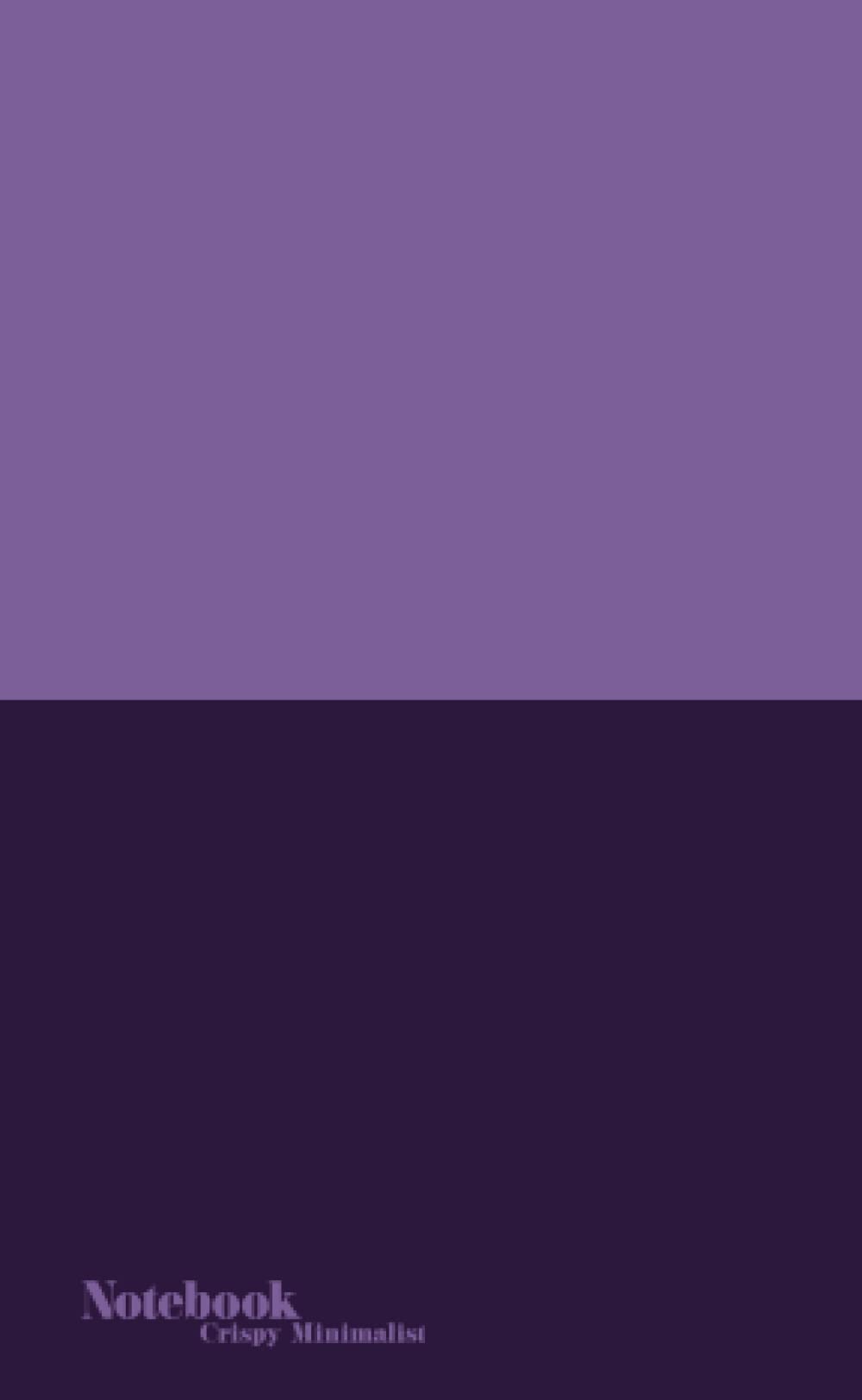 EDC Notebook 4x6.5 inches, Dotted Grid/Dot Lined Paper, Deep Purple Soft-touch cover: 104 Numbered pages, 52 Sheets - Notebooks by Crispy Minimalist