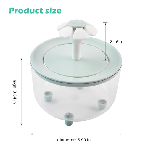 Image of Automatic Bath for Birds,Parrot Bathtub with Petal Fountain Circulating Filter Cage Bird Bath Shower Cockatiel Bird Bath for Indoor Parakeets Budgie Cockatiels Small Feathered Pet