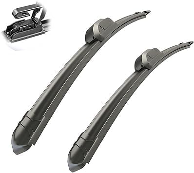 RESKIU Car Front Windshield Wiper Blade Set Replacement for KIA Optima MK4 2015-2020, All Season Windscreen Wipers Quiet Easy Installation