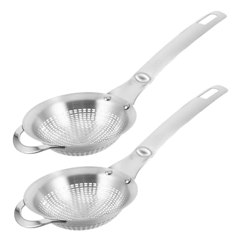 Cabilock 2 Piezas Mini filtro de té colador de té inoxidable de té filtros de té inoxidable de malla fina colador de malla de de Plata