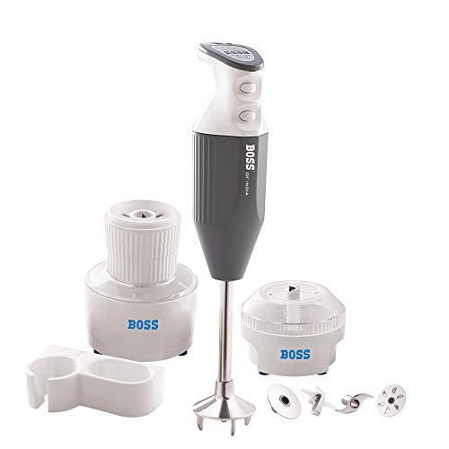 BOSS Genius Portable Hand Blender, 180W, Grey PressWire18