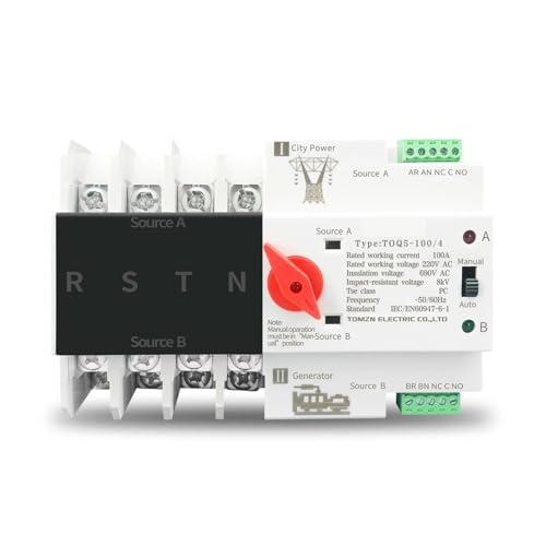 Sélecteur électrique ATS 4P pour sécuriser l'alimentation d'une maison isolée