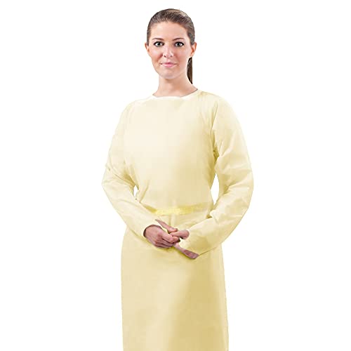 Epic 813381-2XL Isolation Gown, POLYPRO, EW, Yellow, 2XL 50/case