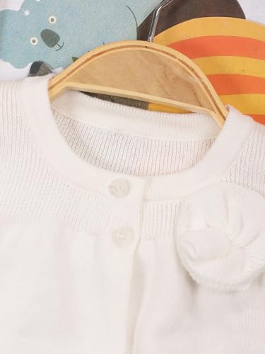Image of Danny D Toddler Girls Open Front Shrug Cardigan Children Knit Long Sleeve Bolero with Button Closure for 2Years-7Years