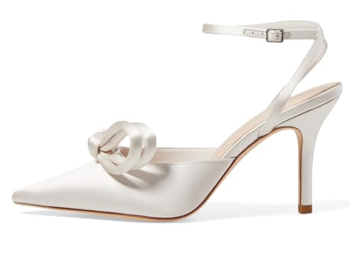 Alina Cream Satin Bow Pump4