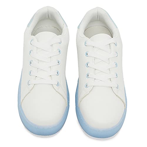Image of shoexpress Womens Low Ankle Sneakers with Lace-up Closure Sneakers