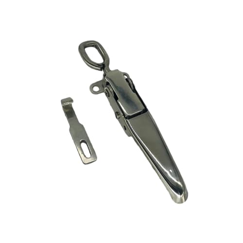 Cabilock Trailer Bin Hasp High Strength Metal Toggle Clamp Easy Install Operation Safe for Trucks Containers