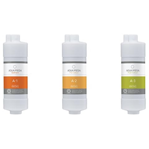 Coway Aquamega Replacement Filter, 3 Count (Pack of 1), White Cover