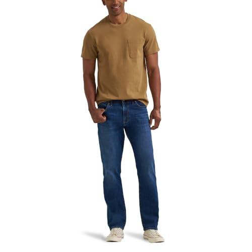 Image of Lee Men's Straight Fit Cotton Jeans