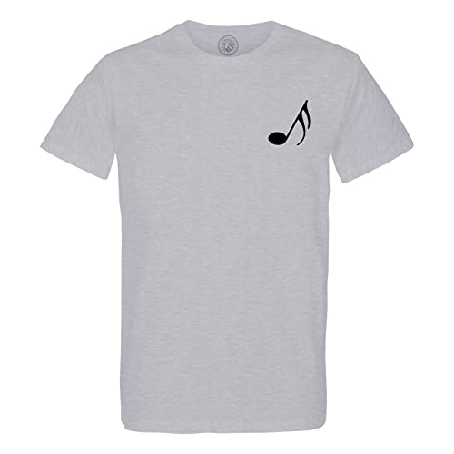 T-Shirt Homme Coton Solfège Notes Simple Musique col rond confortable motif double croche