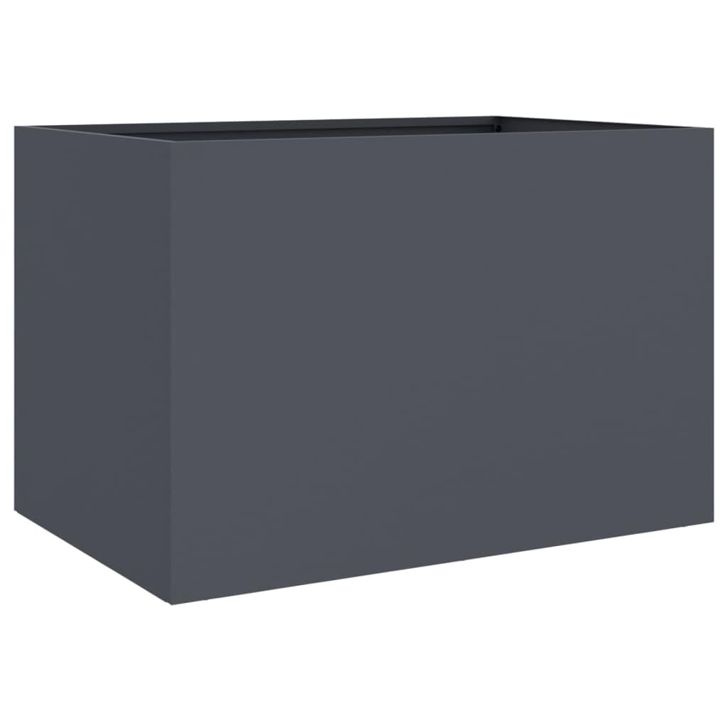 ShGaxin Sadzarka antracytowa 62 x 47 x 46 cm stal walcowana na zimno, podwyższona donica do warzyw, grządka ogrodowa