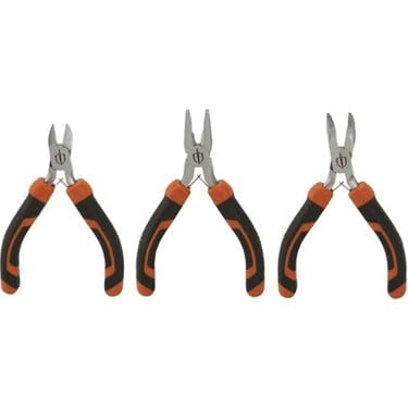 3'lü Mini Pense Seti: Yan Keski ve Kargaburun, Elektrikçi ve Hobi Kullanımı