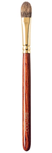 BISYODO Long Series Eye Shadow Brush - Round Flat Type, Brown