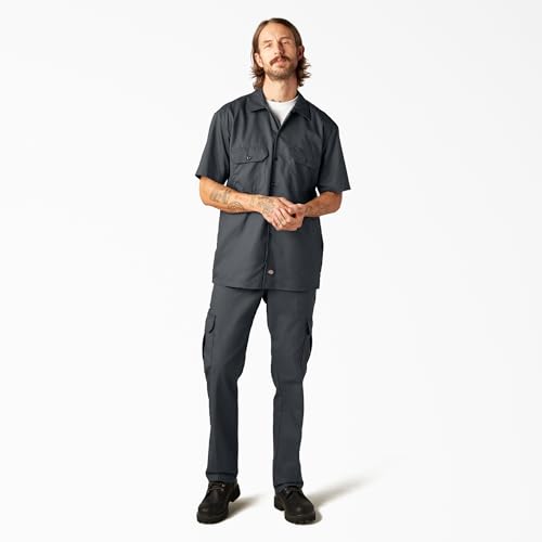 Image of Dickies Men's Flex Relaxed Fit Short Sleeve Work Shirt