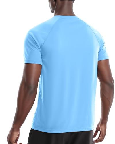 Men's Rash Guard Shirts Short Sleeve - UPF 50+ UV Sun Protection SPF Shirts - Quick Dry Lightweight Swim Shirt2